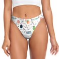 thumbnail image 1 of Fotbe Easter Rabbit Tanga Sin Costuras para Mujer con Estampado – Panties Invisibles, Transpirables y Cómodos para Uso Diario-X-Small, 1 of 6