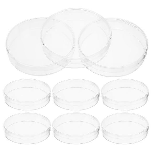30pcs Plastic Petri Dish with Lid Tissue Culture Plate Science Experiment Supplies