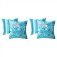 thumbnail image 1 of Paquete de 4 Fundas de Almohada Impermeables para Exteriores, 18x18, Fundas de Almohada Cuadradas Decorativas con Diseño Moderno para Exteriores, 1 of 5