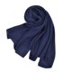 thumbnail image 1 of Minnieouse Bufanda de mujer doblada de tamaño largo que se mantiene a la moda y cálida bufanda cálida gruesa grande de Color sólido Accesorios de disfraces azul oscuro, 1 of 6