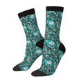thumbnail image 1 of Fotbe Lephants in the Jungle Calcetas Largas con Estampado para Hombre y Mujer – Calcetas de Compresión Transpirables y Elásticas, Viajar y Uso Diario Talla 5-11, 1 of 6