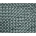 thumbnail image 4 of oneOone Polyester Lycra Dark Teal Green Fabric Floral Block Craft Projects Decor Fabric Printed By The Yard 56 Inch Wide, 4 of 4