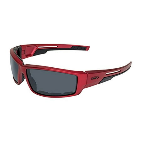 - Global Vision Eyewear Sly RED MET SM Sly Motorcycle Sunglasses, Smoke Lens, Metallic Frame, Red