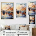 thumbnail image 4 of Designart "Saint Tropez Port" Cityscapes Floater Framed Canvas Print, 4 of 7