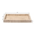 thumbnail image 3 of happimess Luxe Stone 12" x 6" Classic Minimalist Rectangular Marble Bathroom Countertop Tray, Travertine, TRY4001A, 3 of 5