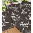 thumbnail image 3 of 120 Elegant Black and White Chalkboard Kraft Thank You Cards with Kraft Envelopes and Stickers - 6 Designs Bulk Notes with White Letters for Weddings, Business, Formal and All Occasions 4x6 Inch, 3 of 6