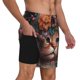 thumbnail image 2 of Fotbe Flower Crown Cat Traje de Baño para Hombre – Shorts de Natación de Secado Rápido con Forro y Bolsillos-Medium, 2 of 6