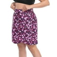 thumbnail image 2 of HDE Women's Plus Active Printed Skort Tulip Hem Mini Skirt, 2 of 5