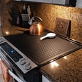 thumbnail image 3 of VELASTRUM 28x20 Inch Stove Top Cover for Electric Stove, Glass Cooktop Protector, Dish Drying Mat, Black - Thickened, 3 of 9