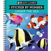 PUBLICATIONS INTERNATIONAL LTD; NEW SEASONS; BRAIN GAMES Brain Games Sticker by Number Book - Under the Sea - Activity Book, Paperback