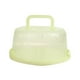 thumbnail image 1 of Caja portátil para guardar pasteles, recipiente para alimentos frescos con tapa y asa para el refrigerador (verde), 1 of 5