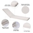 thumbnail image 4 of Unique Choice 2-Pcs Set Chaise Lounge Chair Cushion,Beige, 4 of 5
