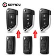 thumbnail image 2 of KEYYOU For Citroen С2 C4 С3 С5 C6 For Peugeot 107 207 307 407 306 308 408 508 Partner CE0523 CE0536 Modified Car Key Shell Case, 2 of 7