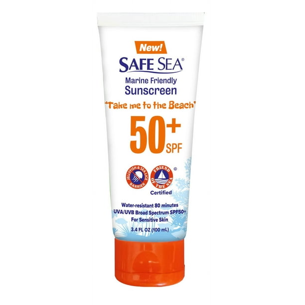 Protector solar SAFE SEA, bloqueador de picaduras de medusas, SPF 50+, 100 ml