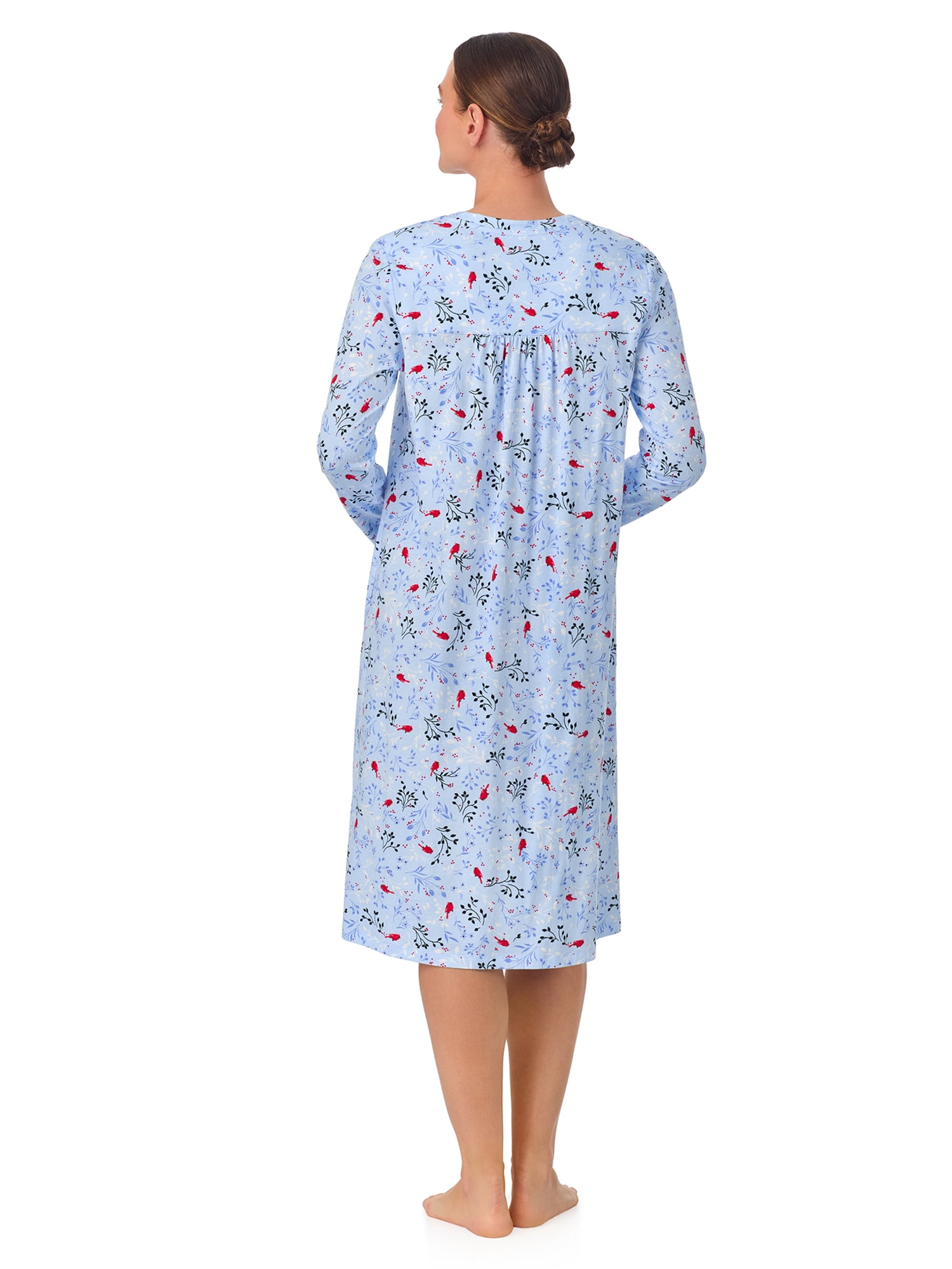 Aria Women’s 100% Cotton Long Sleeve Ballet Nightgown, Sizes XS-5X