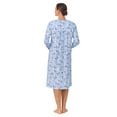 thumbnail image 5 of Aria Women’s 100% Cotton Long Sleeve Ballet Nightgown, Sizes XS-5X, 5 of 8