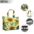 thumbnail image 4 of Boho Sunflower Travel Bag Rustic Floral Duffel, Lightweight, , Adjustable Shoulder Strap, Autumn Inspired, 4 of 5