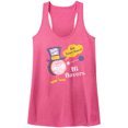 thumbnail image 1 of Dum Dums Smart Smart Vintage Pink Junior Women's Racerback Tank Top, 1 of 2