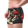 thumbnail image 3 of Kdxio Men's Boxer Briefs with Red Mushrooms Print - Comfortable and Breathable Underwear for Everyday Wear, 3 of 7