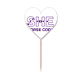 thumbnail image 1 of Code Morse Elle Dot-line Expression Cure-Dent Drapeaux Coeur Lable Cupcake Pics, 1 of 3