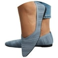 thumbnail image 3 of uvwlwu Women's Solid Color Pointed Toe Flat Casual Breathable Ladies' Openwork Knitted Shoes Breathable(Light Blue,9), 3 of 8
