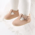 thumbnail image 5 of PEACNNG Baby Shoes Classic Stripe Leather Boy Girl Shoes Multicolor Toddler Rubber Sole Anti-slip First Walkers Infant Moccasins, 5 of 5