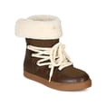 thumbnail image 1 of Bumper Nakia-02 New Women Mixed Media Fold Down Shearling Collar Lace Up Boot, 1 of 5