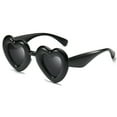 thumbnail image 4 of Only Moment Oversized Sunglasses Womens Plastic Trendy Sun Glasses Polarized UV400 Protection Fashion Sunglasses Black One Size, 4 of 8