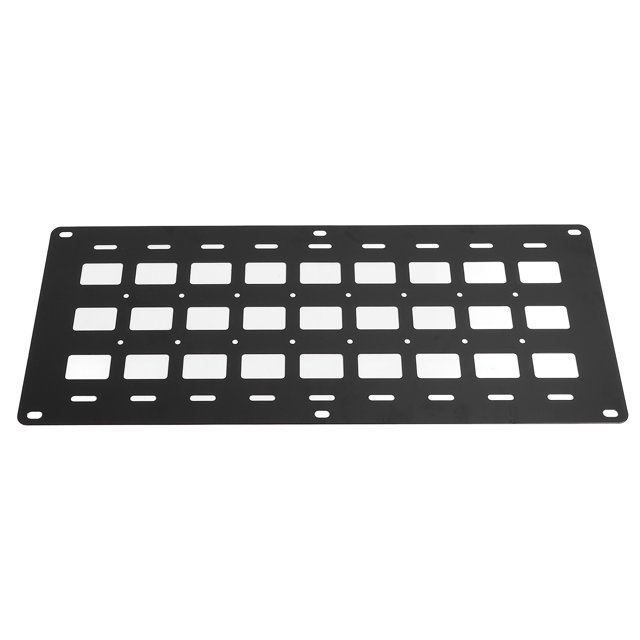 Truck Bed Panel, Lightweight Truck Rigid Molle Panels Organizer Versatile 810 X 340 X 2mm Easy Install with Fixing Base Stud for L Rail