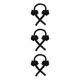 thumbnail image 2 of Vogacara Cinta para rizar el cabello Cinta para el cabello Espuma sin calor Pinza para el cabello Reutilizable Diadema portátil para envolver, Negro Type1 NO1 Vogacara CBP113374, 2 of 6