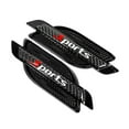 thumbnail image 1 of Black Sports Carbon Fiber Decals Car Hood Air Flow Intake Side Fender Vent Trim-, 1 of 4