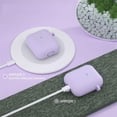 thumbnail image 4 of Filoto Estuche para Airpods, Airpod Case para Apple Airpods 2 y 1 Estuche de carga, Lindo Air Pods Funda protectora de silicona para accesorios/Llavero/Pom Pom/Correa para el hombro, Regalo para niñas y mujeres, Vino rojo Ormromra WMPH-1189-1, 4 of 4
