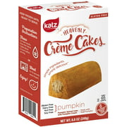 Katz Gluten Free Pumpkin Spice Creme Cakes (1 Pack of 6 Creme Cakes, 8.8 Ounce)