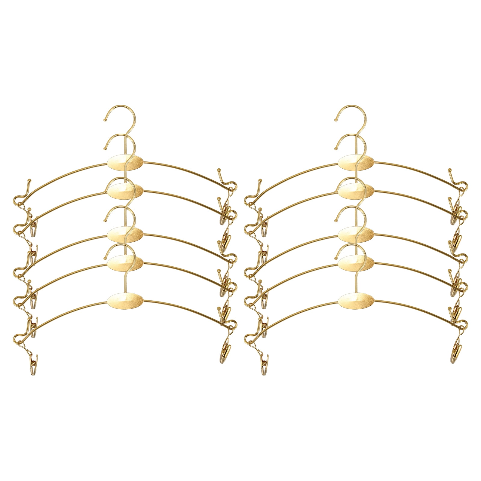 unbranded 10 PCS Pant Hangers Clothes Hangers Gold Hangers Size 4 Golden