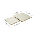 thumbnail image 3 of DecMode 16", 12"W White Wood  Tray with Enamel Interior, 2-Pieces, 3 of 6