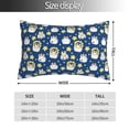 thumbnail image 2 of Fotbe Star Penguin Funda de Almohada Decorativa Estilo Occidental, Lujo en Algodón, Fundas para Almohadas King, Cojín Estampado para Decoración del Hogar-20"x30", 2 of 6