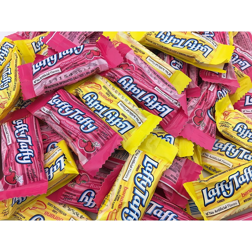 Laffy Taffy Strawberry Banana Candy Mix, Fun Size (Pack of 2 Pound