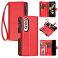 thumbnail image 1 of Compatible with Samsung Galaxy Z Fold3 5G Wallet Case Premium Zipper Large Space Flip PU Leather Cover, 1 of 5