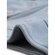 thumbnail image 5 of Chaqueta de motociclista recortada de gamuza sintética con muescas en el cuello, bolsillos, chaquetas de motociclista con botones Gris Azul S, 5 of 6