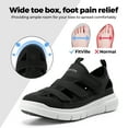 thumbnail image 2 of FitVille Men's Wide Summer Sandals Comfort Closed Toe Slipper Diabetic Sandals For Men With Arch Support, 2 of 6