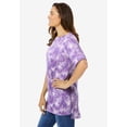thumbnail image 3 of Woman Within Plus Size Perfect Printed Short-Sleeve Boatneck Tunic, 3 of 6