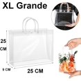 thumbnail image 2 of 50Pcs XL Grande Bolsas Transparentes para Dulces con Asas y Botón(25 * 25 * 9 cm) - Bolsas de Regalo Plástico, Bolsas de Dulces para Fiestas para Compras, Bodas, Dulces, Regalos Infantile, 2 of 4