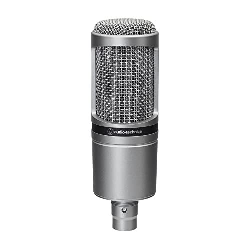 Audio-Technica Microphone à Condensateur XLR AT2020GM Streaming Vidéo, Enregistrement à Domicile, Podcasting, Performance Live, DTM AT2020GM Pistolet Métallique