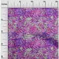 thumbnail image 2 of oneOone Polyester Spandex Lime Green Fabric Leaves Diy Clothing Quilting Fabric Print Fabric By Yard 56 Inch Wide, 2 of 6