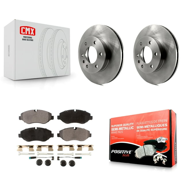 Transit Auto Front Disc Brake Rotors and Semi-Metallic Pads Kit for Car Sprinter 2500 Mercedes-Benz Dodge Freightliner K8F-100227