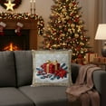 thumbnail image 6 of PRETXORVE 45X45Cm Red Christmas Pillowcase Holiday Snowman Decor Sofa Decor Linen Decorative Embroidered Cushion Cover, 6 of 6