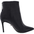 thumbnail image 2 of Schutz Michela Black Leather Pointed Toe Stiletto High Heel Bootie Ankle Boots (Black, 10.5), 2 of 3