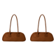 thumbnail image 1 of Bolso Mano Boston Gamuza para Mujer Hombro Con (marrón), 1 of 5