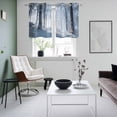 thumbnail image 5 of 2 Panels Kitchen Tier Curtains 39 Inch Length, Winter Forest Grommets Window Treatment Curtain, Natural Forest Tree Snowscape Thermal Curtains Drapes for Living Room/Bathroom, 5 of 9