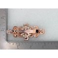 thumbnail image 4 of Faship Gorgeous Champagne Rhinestone Crystal Floral  Hair Barrette Clip, 4 of 5